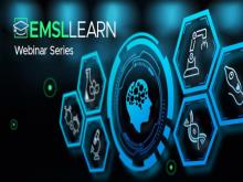hexagons with science-themed images for EMSL LEARN Webinar Series