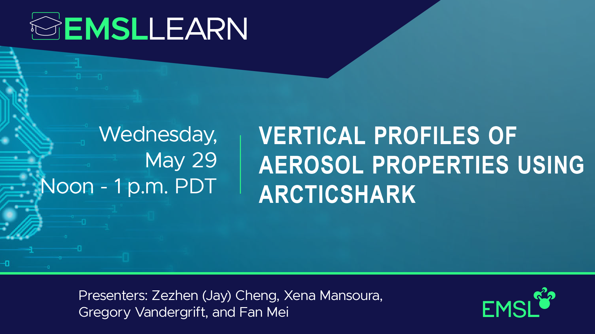 EMSL LEARN Webinar Series: Vertical Profiles of Aerosol Properties Using ArcticShark