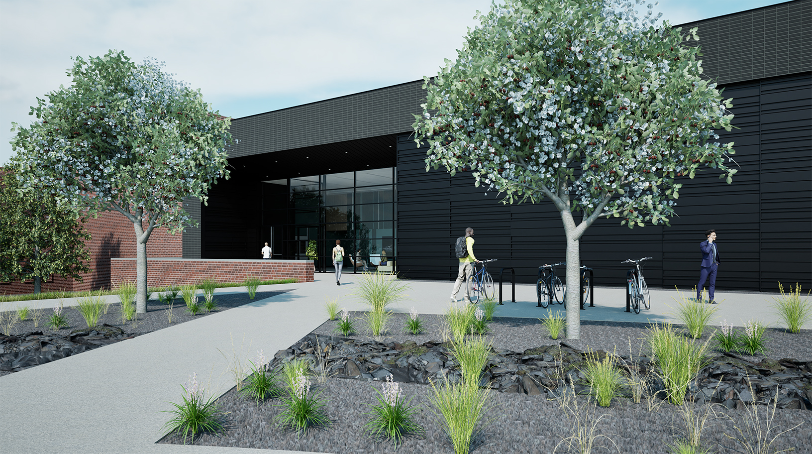 Exterior mockup of EMSL's Microbial Molecular Phenotyping Capability M2PC facility.