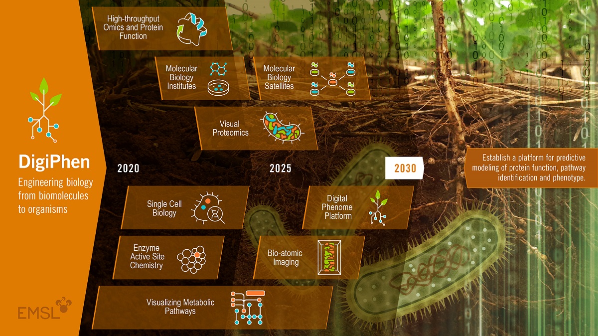 Illustration of the Digiphen 10-year objective science roadmap.