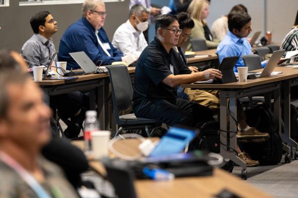 people sitting at conference