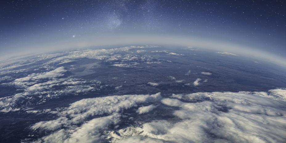 aerial view of the atmosphere 