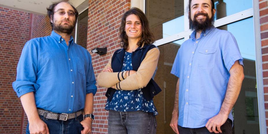 EMSL postdocs Jordan Rabus, Brittney Gorman, and Jeremiah Traeger