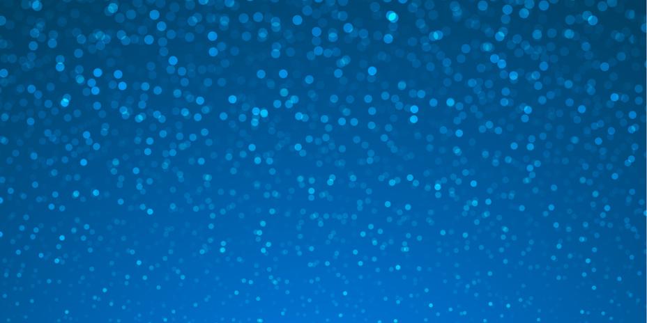Blue bokeh on a blue background