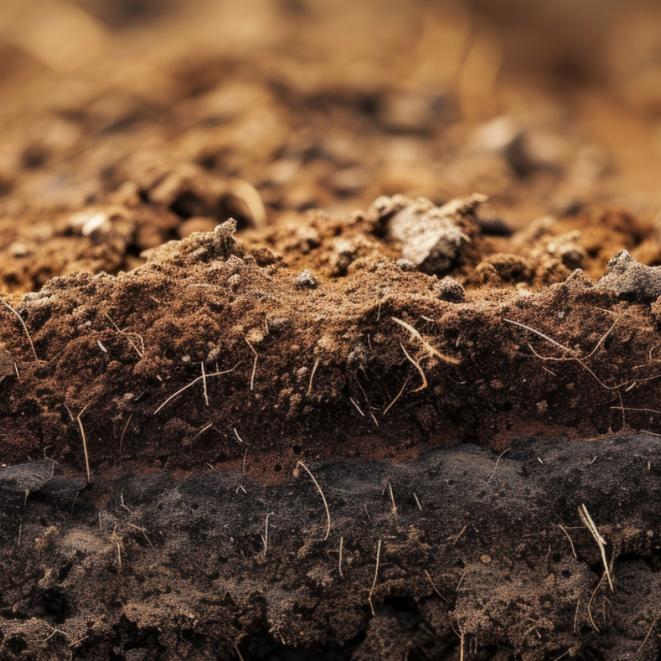 soil and roots