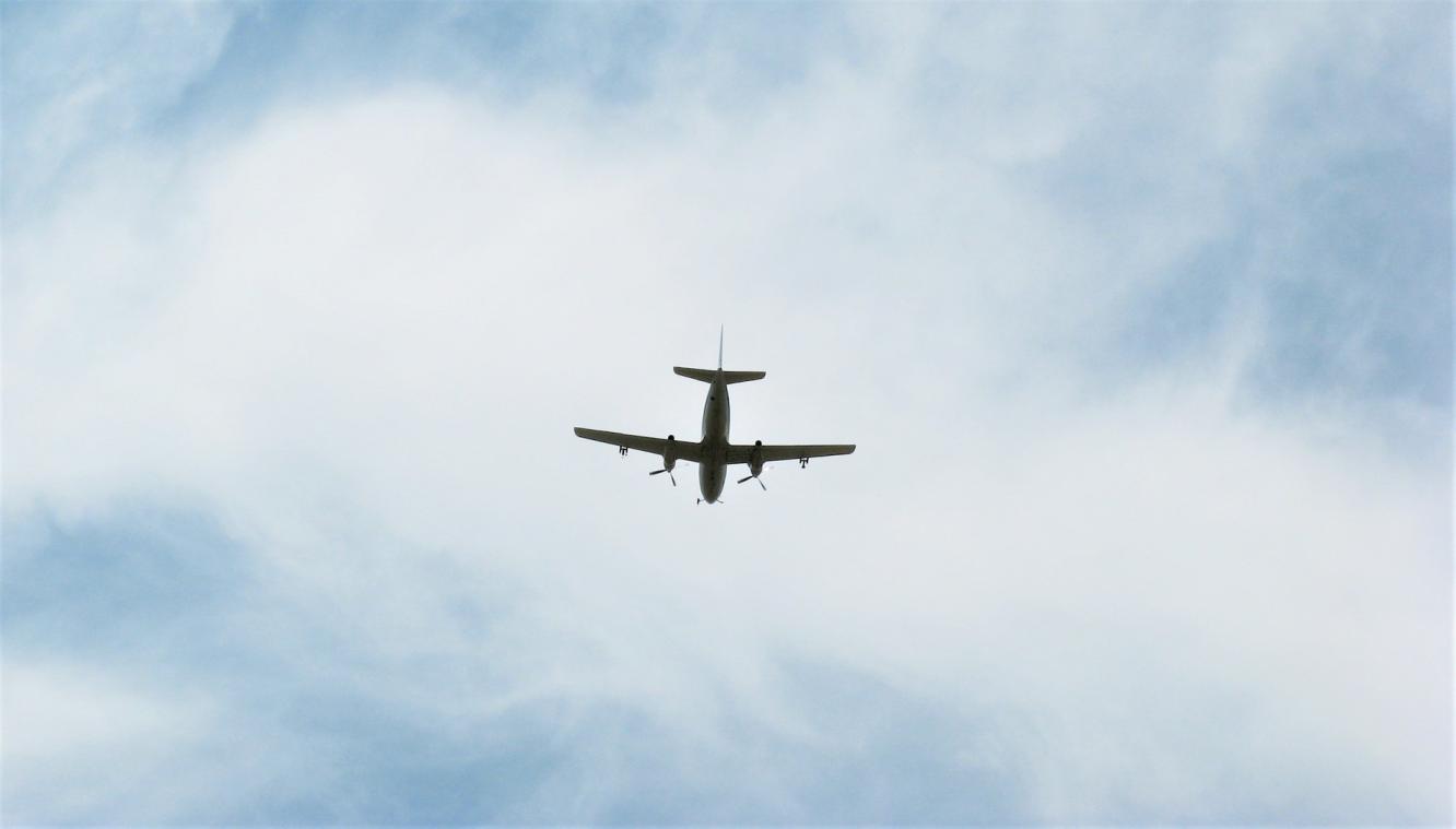 airplane flying in sky